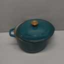 Mueller DuraCast 6 Quart Enameled Cast Iron Dutch Oven Pot with Lid, Heavy-Duty, Oven Safe up to 500 F & Across All Cooktops, Wedding Registry Ideas & Gifts, Emerald