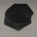 16-Piece Black Peel and Stick Backsplash Hexagon Tile, 9"x7.87" Self Adhesive Glossy Finish SPC Stick on Wall Tiles for Kitchen, Bathroom, Fireplace (5.94 SQ.FT)