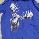 Vintage Moose T-shirt T-Shirt (Blue, XL)
