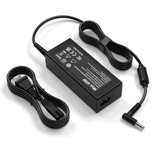 Replacement for HP Laptop Charger 45W;Compatible with HP Stream Pavilion Laptop Computer Blue Tip Power Adapter