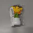 Handmade Crochet Dragon Dashboard Decor - Cute Mini Car Ornament, Knitted Flower & Potted Plant Decor for Home/Office - Perfect Graduation/Birthday/Thank You Gift (Orange Dragon)