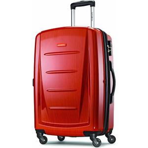 Samsonite Winfield 2 Hardside Expandable Luggage with Spinner Wheels, Orange, Checked-Large 28-Inch (One Size)