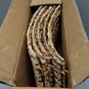 Christmas Tree Collar 28 inch with Cord Cut Out Artificial Christmas Tree Skirt Woven Water Hyacinth Large Tree Ring Base Collar Home Dcor, Natural