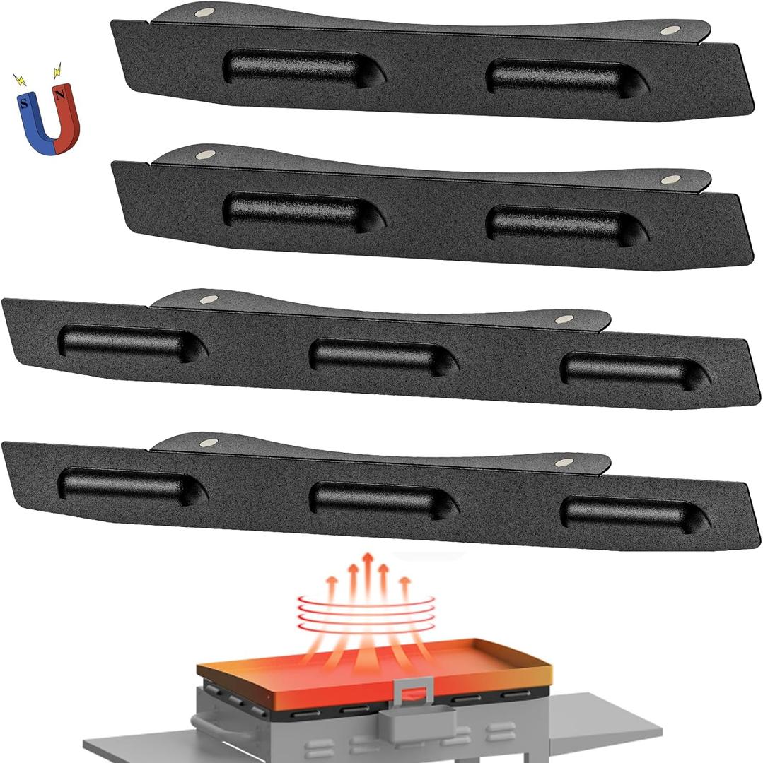 Upgraded Magnetic Wind Guards for 36 Blackstone Griddle, Grill Accessories for Griddle Grill and Camping, Stainless Steel Wind Screens Protect Flame Hold Heat Save Gas Compatible with Hood