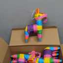 Kathfly 12 Pcs Mini Donkey Piatas Small Mexican Piata Cactus Fiesta Decorations Mexican Party Decorations Cinco De Mayo for Fiesta Theme Birthday Party Supplies (Cute Donkey)