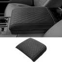 BIBLOZ Center Console Cover Compatible with Ford F150 2021 2022 2023 2024 2025 2026 Accessories Leather Center Console Cushion Armrest Cover(Bucket Seat Only)