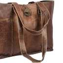 Genuine Leather Tote Bag Handbag Shopper Purse Shoulder Bag for Women Office Laptop Bag
