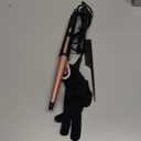 Hair Curling Wand, 0.5-1Inch Tapered Curling Iron, Professional Ceramic Hair Curler Wand with Heat-Resistant Glove, Dual Voltage (Pink) (Gold)