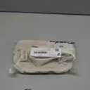 Pander Two Way Zipper Fanny Pack Nylon Everywhere Belt Bag for Women, Water Repellent Waist Packs, Crossbody Bags with Adjustable Strap (White Opal).