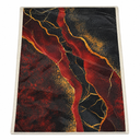 ROXMART Abstract Red Black and Gold Storage Bin Box, Luxury Red Marble Modern Abstract Collapsible Storage Basket Organizer for Bedroom Bathroom Home Clothes Toys Books, Toybox for Kids