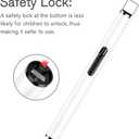 2 x REIDEA USB Candle Lighter, Windproof Flameless Electronic Rechargeable with Safety Protector Button for Home Candle Outdoor Activities (White)