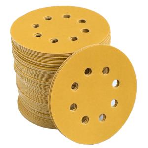 5-Inch 8-Hole Hook and Loop Sanding Discs 800-Grit Random Orbit Sandpaper, 100-Pack