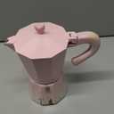 Paris Hilton Stovetop Espresso and Coffee Maker, Italian & Cuban Style Coffee Pot with Iconic Heart Knob, Perfect for Rich Aromatic Espresso, Makes up to 6 Espresso Cups, Pink