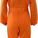 Spooktacular Creations Prisoner Costume Men, Orange Jumpsuit, Jail Inmate Accessories Set, Halloween Costumes for Men 2025 (S)