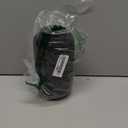 Black Ceramic Vase, 8 Inch Ribbed Flower Vase for Bouquet and Pampas Grass, Modern Wide Mouth Decorative Vase for Dining Table, Kitchen Shelf, Wedding Centerpiece