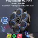 Music Boxing Machine with Boxing Gloves, Smart Bluetooth Boxing Equipment Wall Mounted Punching Pad with 9 Modes and 18 Speeds, Boxing Training Target Workout for Adults