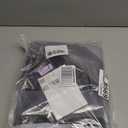 Black Gray Geometric Blackout Curtains for Bedroom, White Gray Modern Abstract Plaid Circle Room Darkening Curtain Thermal Insulated Window Drapes for Living Room, 2 Panels, 52x84 inches Length