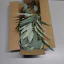 Faux Eucalyptus Stems - 34' Long Fake Salix Leaves 6 Pcs Artificial Greenery Stems for DIY Bouquet Arrangements, Centerpieces, Shower Decorations