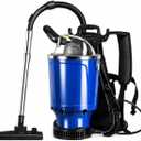 1400W 6 Quart Commercial Backpack Vacuum Cleaner for Stairs, Carpet, Floors
Portable Shoulder Vacuum with 60ft ETL Certified Cord,HEPA Filtration,25KPA Strong Suction Canister Cleaner for Home
