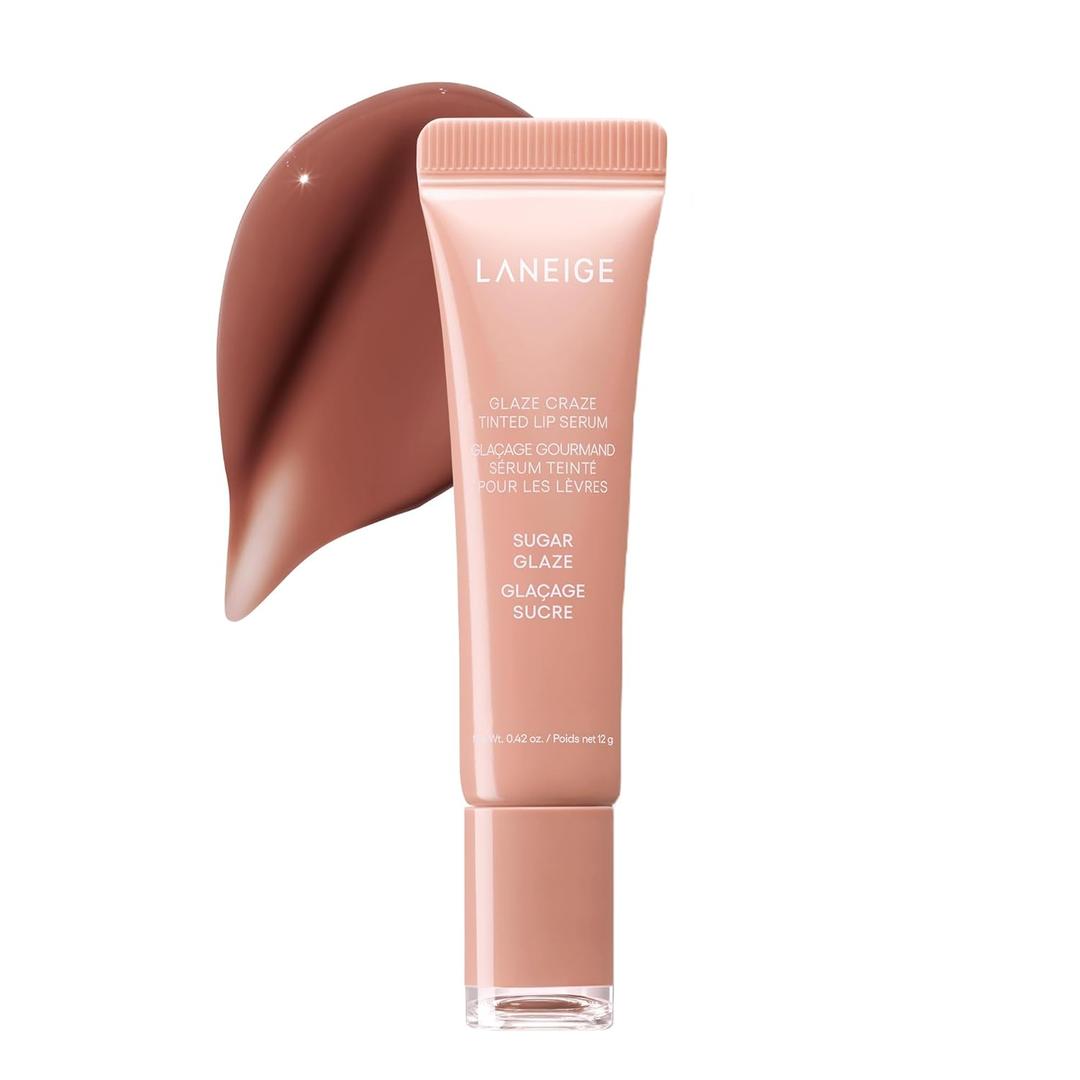 LANEIGE Glaze Craze Tinted Lip Serum: Hydrating Lip Serum for Glossy, Nourished Lips with Plumping Polypeptides