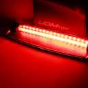 iJDMTOY OEM-Spec Red Lens Full LED Rear Windshield High Mount Third Brake Light Bar Assembly Compatible With 2008-2017 Audi A5 S5 2-Door Coupe