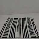 OJIA Black and White Outdoor Rug 2'x4.3', Fall Door Mats Outdoor Cotton Woven Halloween Front Porch Rug Machine Washable Indoor Door Mat Entryway Rug Striped Rugs Outdoor Mat for Farmhouse/Kitchen