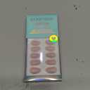 BTArtbox Press On Nails Oval - Soft Gel Press on Nails Oval Nails Fake Nail with Nail Glue, Fit Perfectly, Reusable Glue On Nails in 16 Sizes, Taro Milkshake