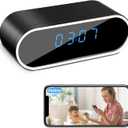 Hidden Camera Clock WiFi with Night Vision Surveillance Security Nanny Cams HD 1080P Wireless Video Spy Camera for Home/Pet