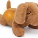 IUTOYYE Dog Breathing Stuffed Animal Anxiety Relief, Musical Dog Plush with Realistic Breathing Rhythmic Music and Lights Anxiety Animal Stuffe