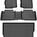 HAFIDI® Floor Mats & Cargo Liner Set Fit for Mitsubishi Eclipse Cross 2018-2020 All Weather Protection TPE Anti-Slip Automotive Full Set Floor Liners Custom Accessories - Black