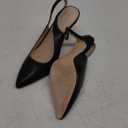 Women's Slingback Pointed Toe Stiletto Pumps Slip-on High Heels Office Lady Sandals Party Prom Dress Shoes (7.5, Black)