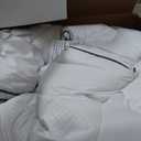 Queen Size Mattress Topper for Back Pain, Cooling Extra Thick Mattress Pad Cover with 8-21 inch Deep Pocket, Plush Pillow Top Mattress Topper Overfilled with Down Alternative, Queen Size, White