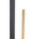 GERZWY Bathroom Free Standing Toilet Paper Holder Stainless Steel Tissue Roll Holder (Black & Gold) DZY005-BD
