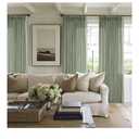 120 Inch Curtains High Ceiling Tall Curtains 2 Panels Set for Living Room Pinch Pleated with Hooks Rings Back Tab Bohemian Semi Sheer Drapes Cottage Long Large Window Drapes 120 Length Sage Green