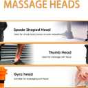 Massage Gun Heads, Replaceable Massager Gun Attachment 9 Different Muscle Massager Heads for 18-19mm Deep Tissue Percussion Massage Head s