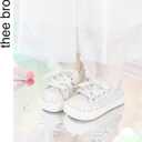 THEE BRON Toddler Boys Girls Casual Sneakers - Easy Comfort Durable Low Tops for Kids (White)