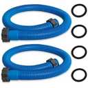 29060E Pool Hoses for Above Ground Pools-1.5" Diameter 59" Long Pool Pump Hose Replacement for In tex Pool Accessory Hose, Fit for 1, 500 Higher GPH Filter Pumps Saltwater Systems Sand Filters, 2 Pack