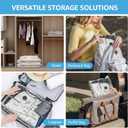 15 Packs Vacuum Bags for Travel with Rechargeable Pump, 3 Sizes Vacuum Seal Bags for Clothing, Compression Vacuum Travel Bags for Luggage, Vacuum Packing Bags for Closet Organization