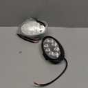 2PACK Oval 12/24V White LED Work Lights, 24W 2400LM 5.5IN Bright Cab Rear Led Flood Foglight Waterproof for Tractor Truck Offraod ATV UTV Boat Golf Cart Heavy-Duty Equipment