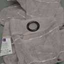 Lush Decor Farmhouse Textured Grommet Sheer Window Curtain Panel Pair, 38"W x 84"L, Blush