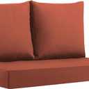 Outdoor Loveseat Cushions Waterproof, 46×26×4 Inch, Fade Resistant Patio Loveseat Cushions for Outdoor Furniture, Outdoor Couch Cushions Set for Bench, Wicker Furniture, Swing, Spice