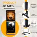 Gisafai 1 Pcs Sign Holder Floor Stand 2 Tier Heavy Duty Poster Stand for Display 22×28 Inch Slide-in Double Sided Banner Standing for Outdoor Indoor Business Store Advertising Wedding