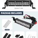 Dirt Bike Light Bar 60W 4200LM Motorcycle Headlight Light Bar Plug-Play Universal for Most 7/8" handlebar CRF110 KLX140 KLX110 TTR110 TTR110E KLX PW XR RM KX Motocross