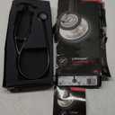 3M Littmann Cardiology IV Diagnostic Stethoscope, 6165, More Than 2X as Loud, Weighs Less, Stainless Steel Rainbow-Finish Chestpiece, 27" Black Tube, Stem, and Headset