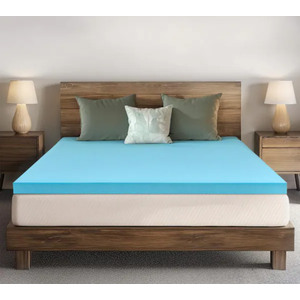 Medium 3 in. California King Gel Memory Foam Mattress Topper, Versatile Support