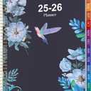2025-2026 Appointment Book, 25-26 Planner Quarter-Hourly, Weekly & Monthly - from July 2025 - June 2026, A4 Weekly Planner with Colorful Tabs, Hardover, Note Pages, Pockets, Spiral Binding (8.5"x11")