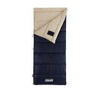Coleman Autumn Glen 45°F Sleeping Bag, Lightweight Sleeping Bag with No-Snag Zipper & Storage Stuff Sack, Machine Washable for Easy Cleaning, Great for Camping, Sleepovers, & Guests
