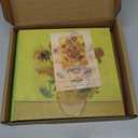 Sunflowers Photo Album 4x6 - Van Gogh Inspired with 200 Acid-Free Pockets & Writing Space, Wedding Guest Book, Floral Memory for Anniversary - Kuword
