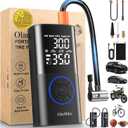 OlarHike Tire Inflator Portable Air Compressor, Smart Dual Hose System, 160PSI Auto Air Pump for Car Tires, Bike,Bicycle, Motorcycles,Electric Pump with LED Light & Digital Pressure Gauge