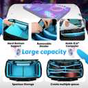 DJ Cable Bag, Rolling DJ Cable Bag with Detachable Trolley & Dividers | Large Capacity Gig Bag with Laptop Compartment, Professional Organizer Bag for Cables, Microphones, and DJ Equipment